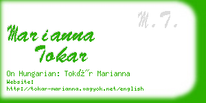 marianna tokar business card